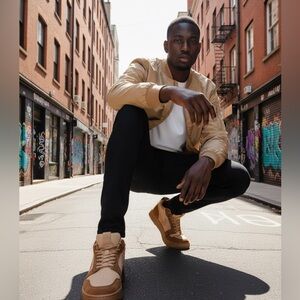 H&M Light Brown Bomber Jacket